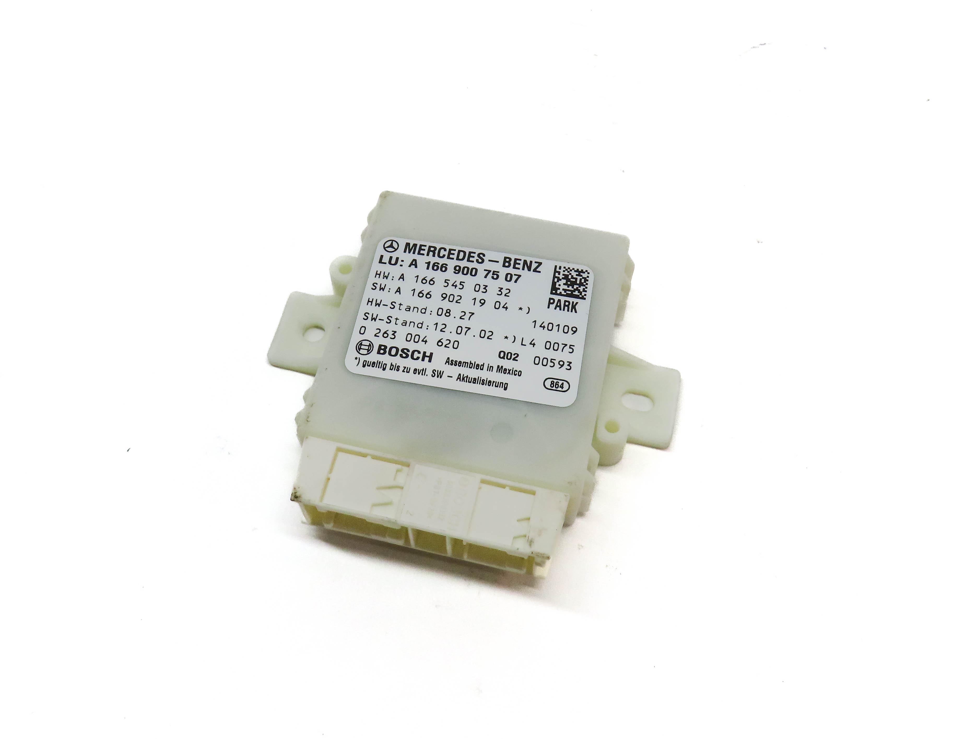 2013-2016 MERCEDES GL340 GL450 GL550 ML350 ML550 (W166 X166) PDC CONTROL MODULE — exact item pictured